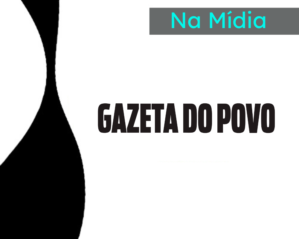 Imagem com o título 'Na Mídia' destacando o nome 'Gazeta do Povo', representando suas publicações e meios de comunicação.